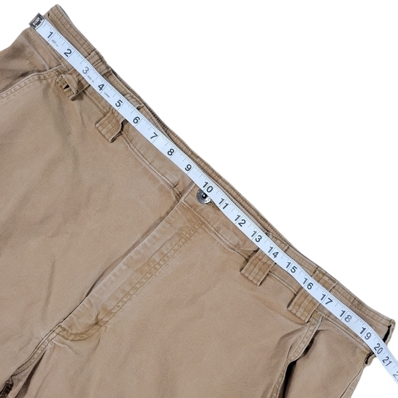 Duluth Flex Fire Hose Relaxed Fit Cargo Work Pants Mens 40x31 Brown Canvas 45507 - Picture 11 of 13